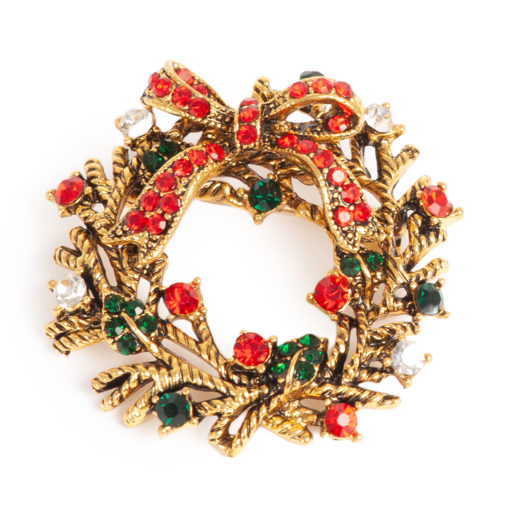 A&C Christmas Brooch, julebrosje, krans