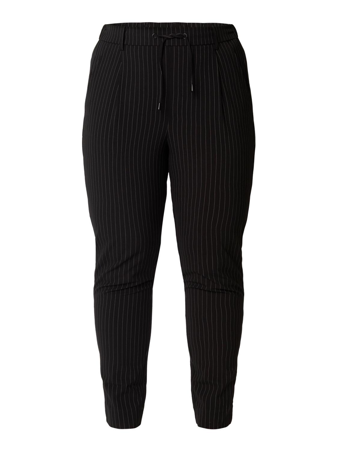 Ciso Loose Pants, stripet bukse, sort/hvit