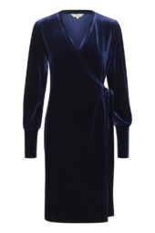 Part Two Vanilla Dress, marineblå speilfløyl