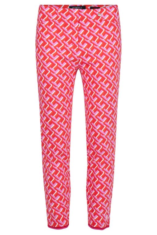 Robell Rose bukse, 68 cm, mønstret rosa/rød