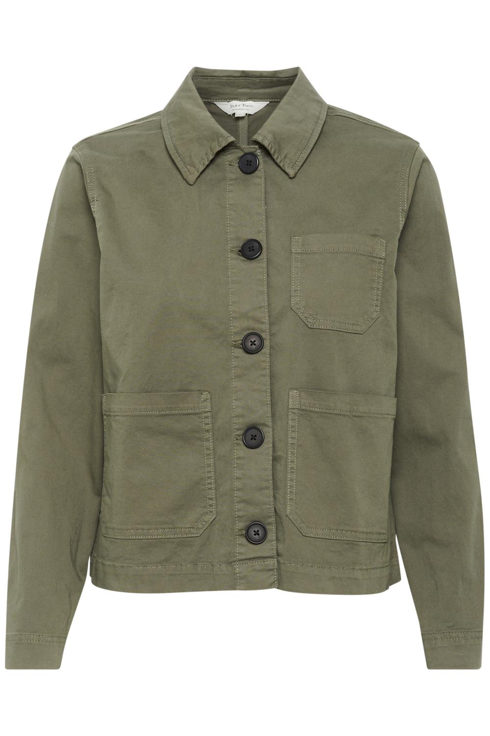 Part Two Freda Jacket, tynn jakke, grønn