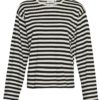 MSCH Bahara Pullover, stripet sort/offwhite