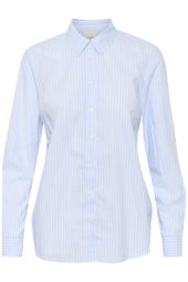 Part Two Elvina Shirt, lysblå stripet