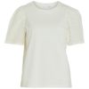 Vila Vimerry s/s Embrodery, T-shirt, offwhite