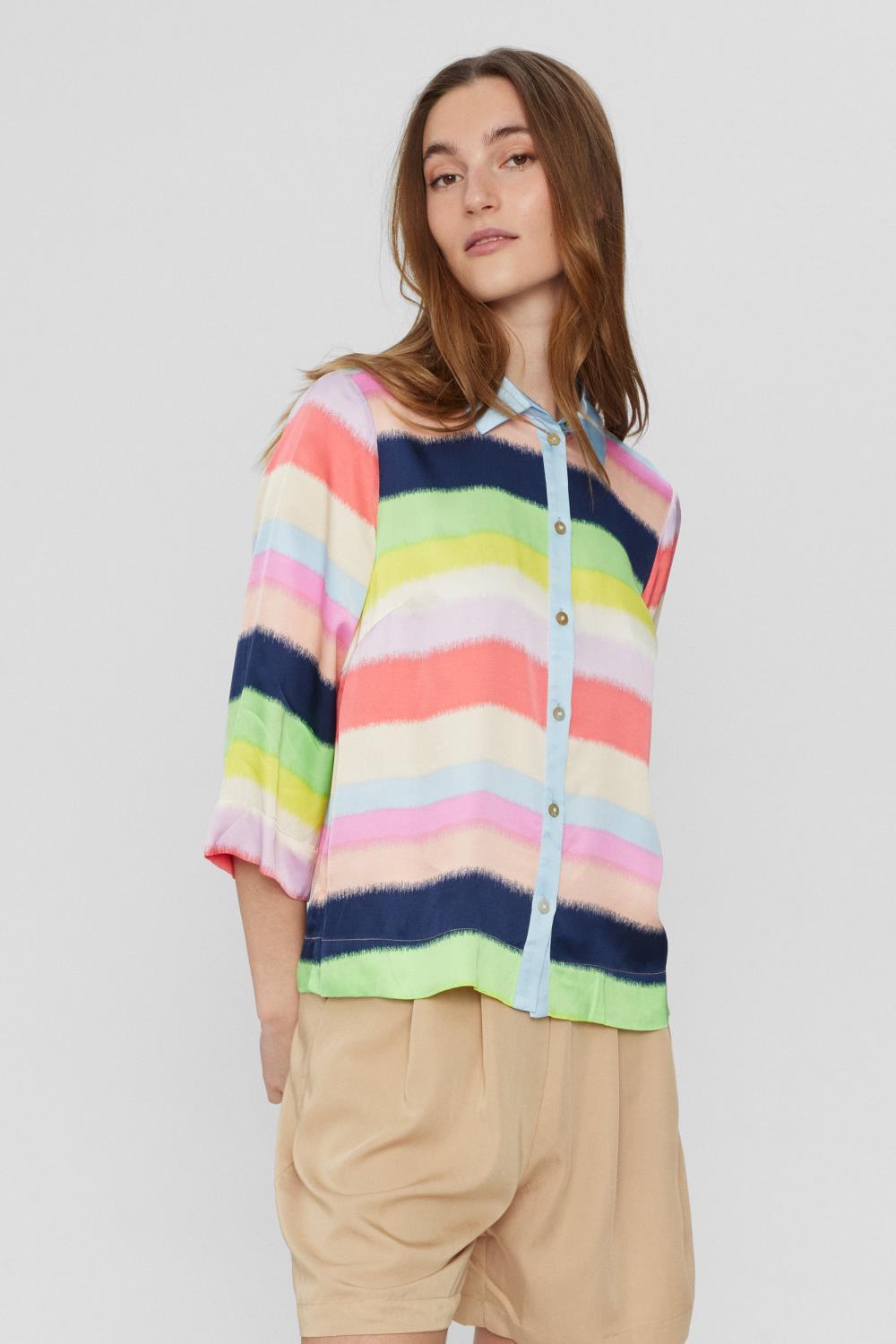 Nümph Nubardotta Skirt, stripet i farger