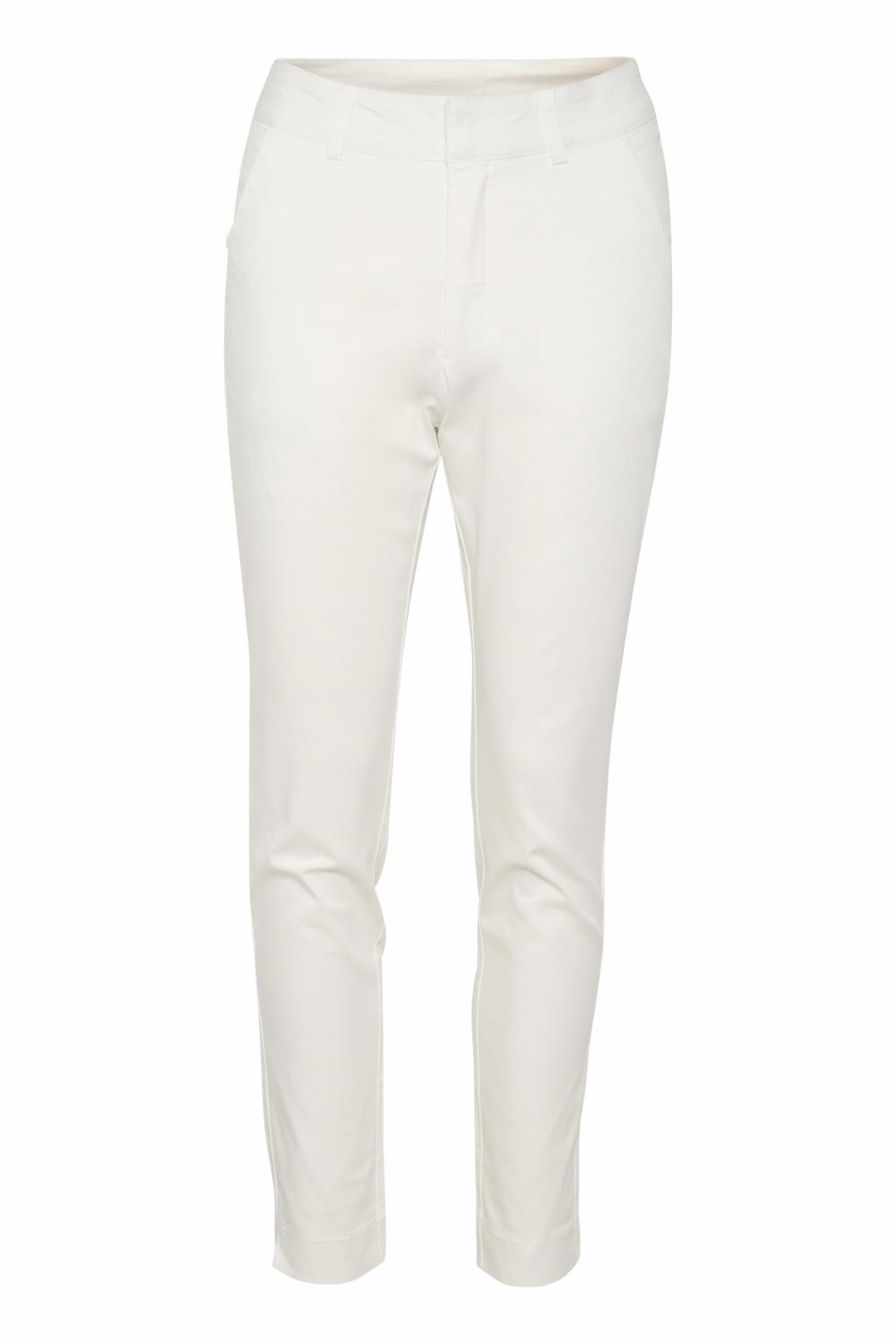 Kaffe KAlea 7/8 Chino Pant, offwhite