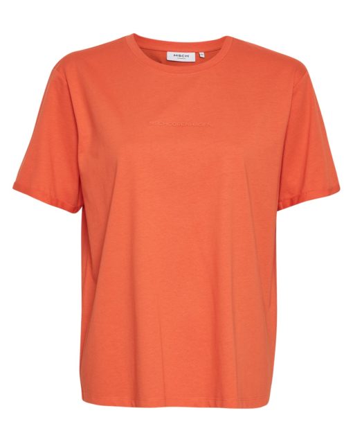 MSCH Terina Organic Small Logo, T-shirt, orange