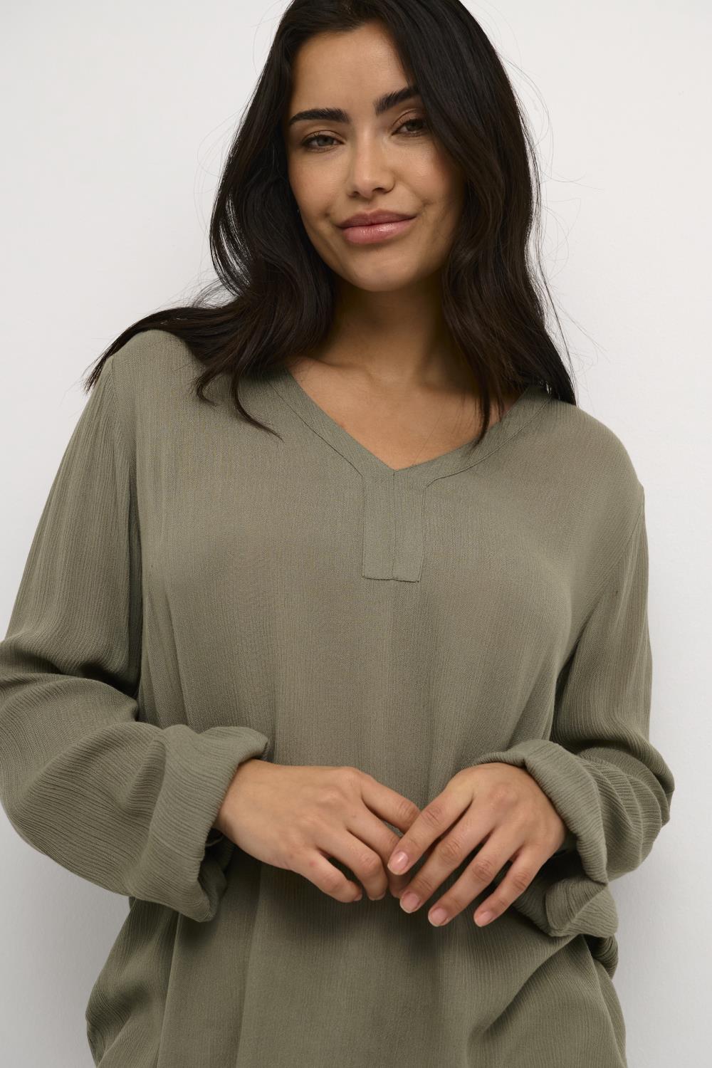 Kaffe Amber Blouse, grønn