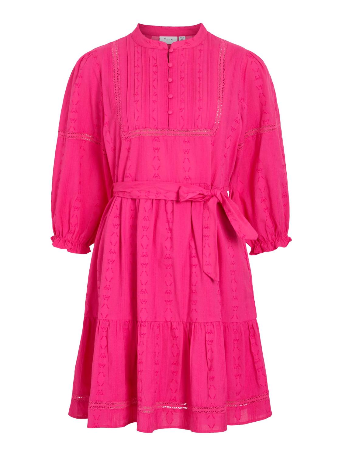 Vila Viomma 3/4 Short Dress, rosa