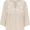 Part Two Gwendian Blouse, beige m/broderi