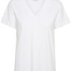 My Essential Wardrobe Hanne V-neck Tee, hvit