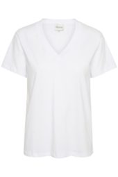 My Essential Wardrobe Hanne V-neck Tee, hvit