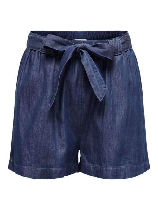 JDY Kai HW Shorts, denimblå