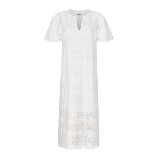 Soft Rebels Clio Midi Dress, hvit blonde