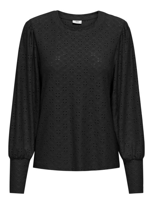 JDY Cathinka L/S Bellsleeve Top, sort