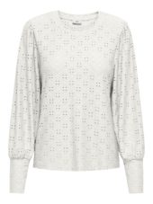 JDY Cathinka L/S Bellsleeve Top, offwhite