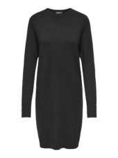 JDY Malou L/S O-neck Button Dress, sort