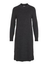 Vila Viril Crew Neck Midi Dress, grå