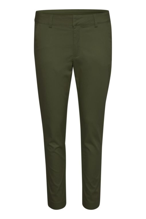 Kaffe KAlea 7/8 Chino Pant, grønn