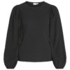 Vila Vipeffei Dew l/s Top, sort