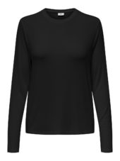 JDY Como l/s Bamboo O-neck, sort