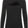 My Essential Wardrobe Vigga Knot Blouse, sort