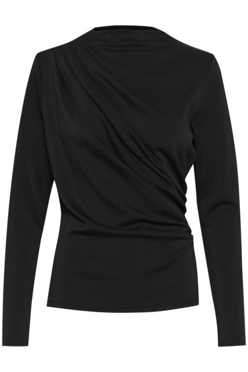 My Essential Wardrobe Helle Blouse, sort