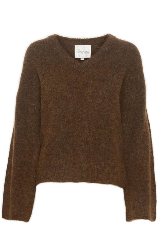 My Essential Wardrobe Rianna Knit Pullover, brun