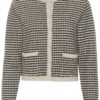 Kaffe KAellery Knit Cardigan, sort/beige