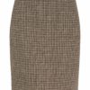 Isay Feliz Skirt, rutet skjørt, brun