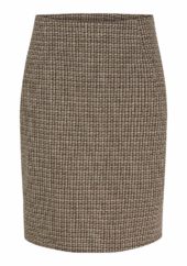 Isay Feliz Skirt, rutet skjørt, brun