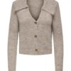 JDY Zoey l/s Collar Cardigan, beige