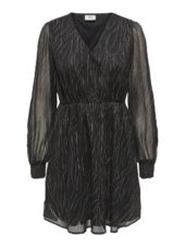 JDY Cody l/s V-neck Dress, sort