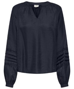 JDY Sully l/s Lace top, marineblå