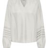 JDY Sully l/s Lace top, offwhite