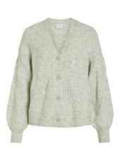 Vila Viella l/s New Cardigan, lys grå