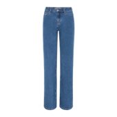 Soft Rebels SRWilla Midwaist Wide Jeans, medium denimblå