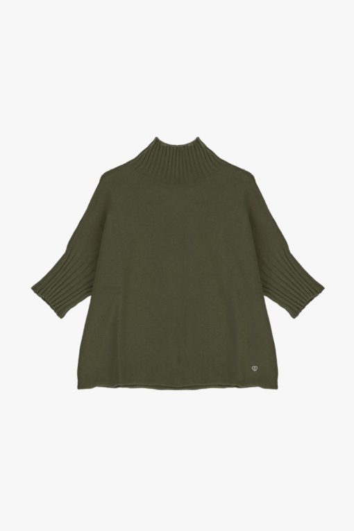 Pleace Turtleneck Sweat, one size, mosegrønn