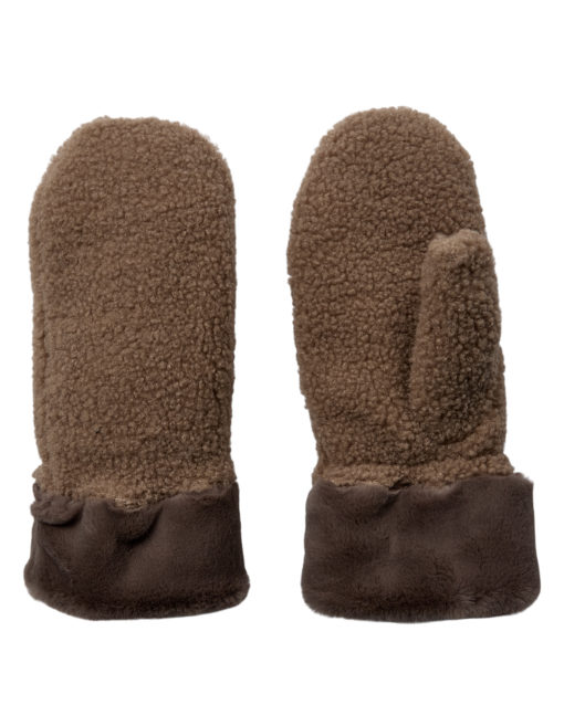 Nümph Nubernie Teddy Mittens, brun