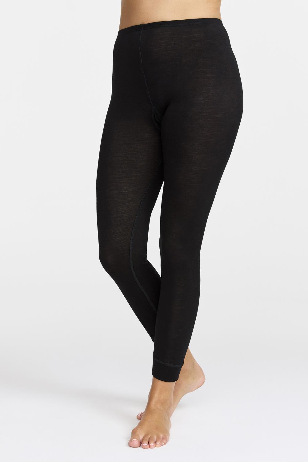 Damella leggings i merioull, sort