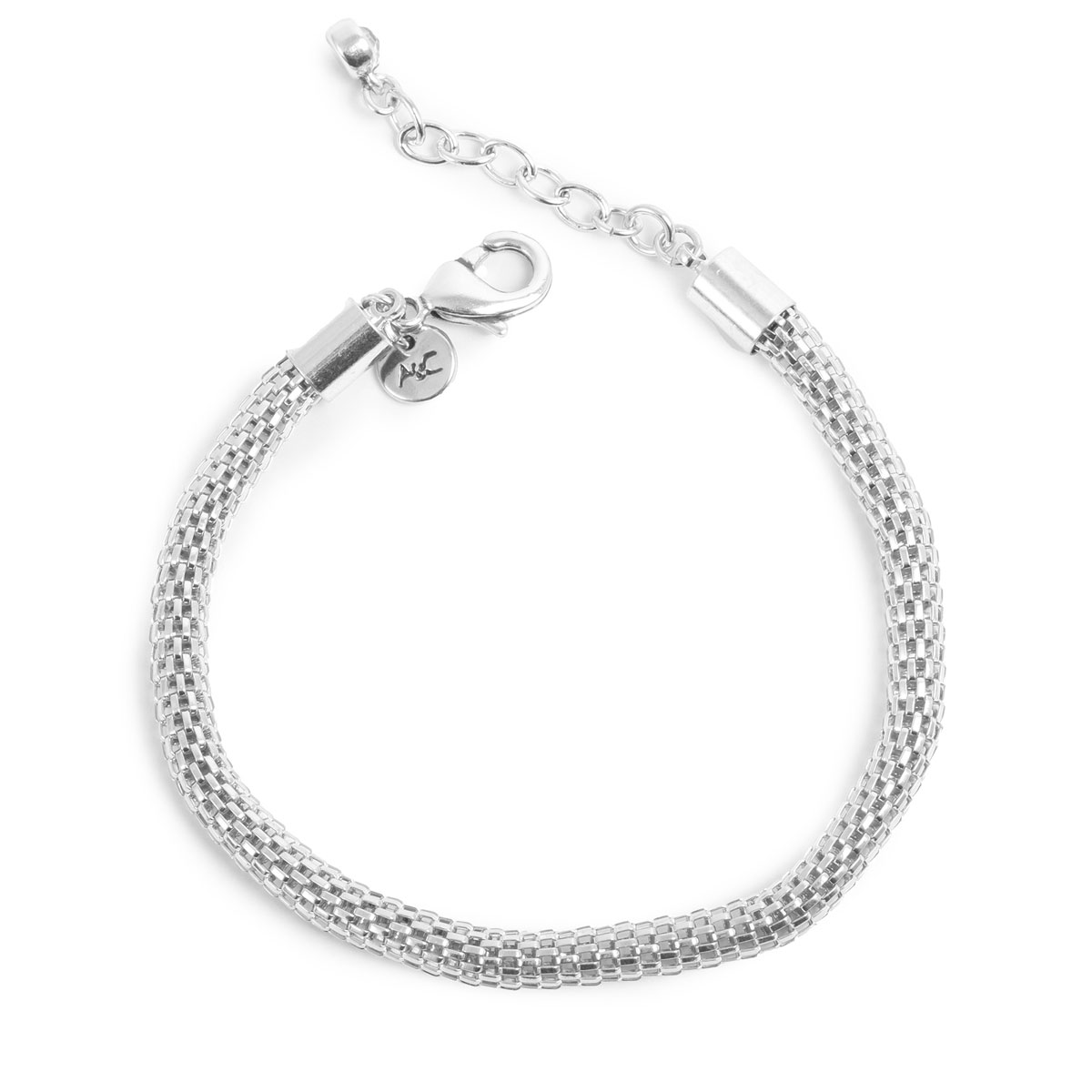 A&C Signature Basic, armbånd mesh, sølvbelagt