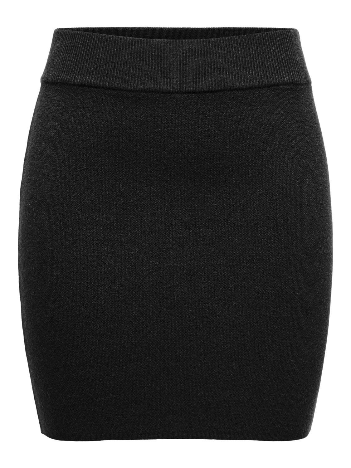 JDY Mila Life Short Skirt Knit, sort