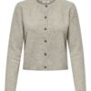 JDY Chloe Life L/S short button cardigan, beige