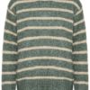 Kaffe KAtrina Striped Pullover, grønn/beige