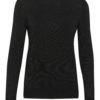 Kaffe KAregina Rollneck Pullover, sort m/glitter