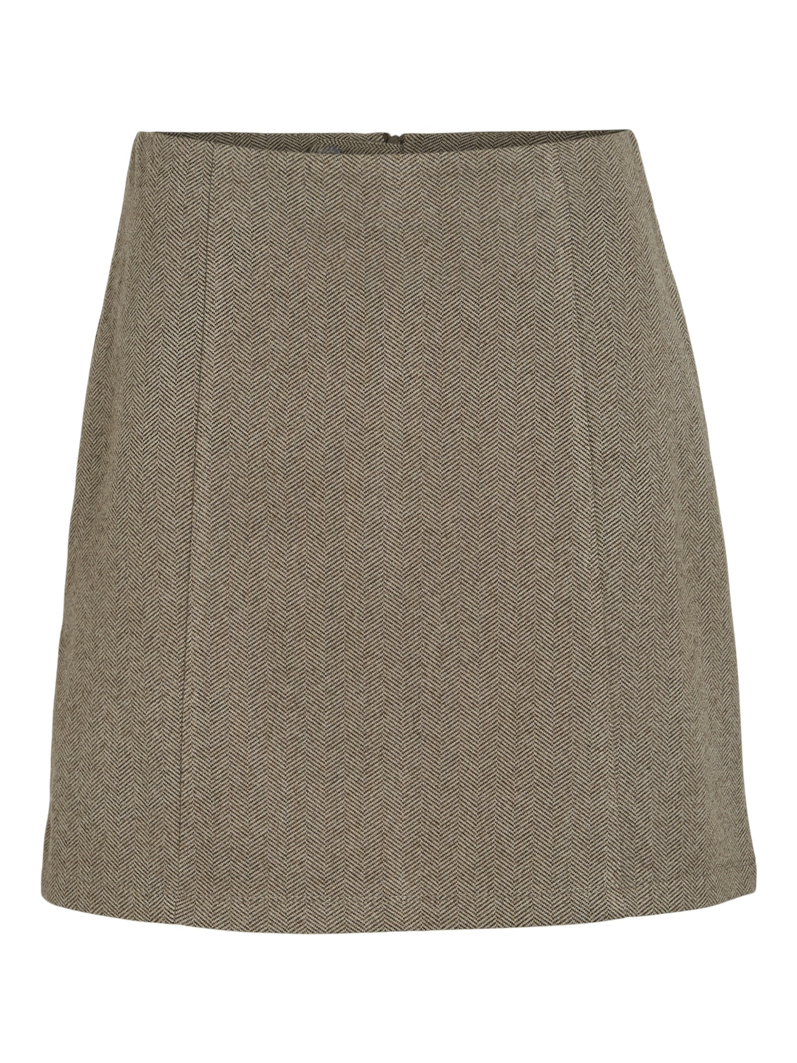 Vila Visallie HW short skirt, brun/mønstret