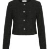 Vila Vikonnie l/s Short Jacket, sort m/glitter