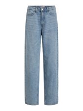 Vila Vikelly Jaf HW Straight Jeans, lys denim