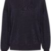 Kaffe KAregina o-neck knit, lilla med glitter