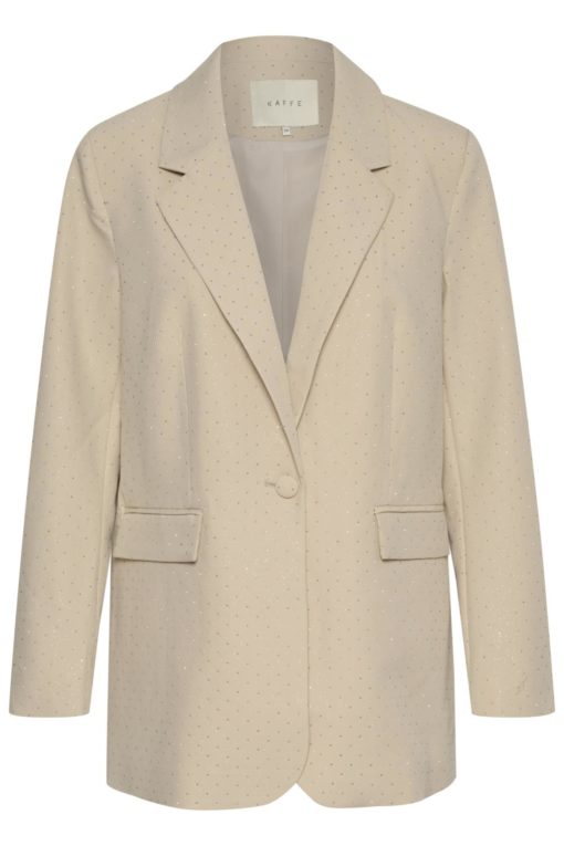 Kaffe KAbettany Blazer med stener, beige